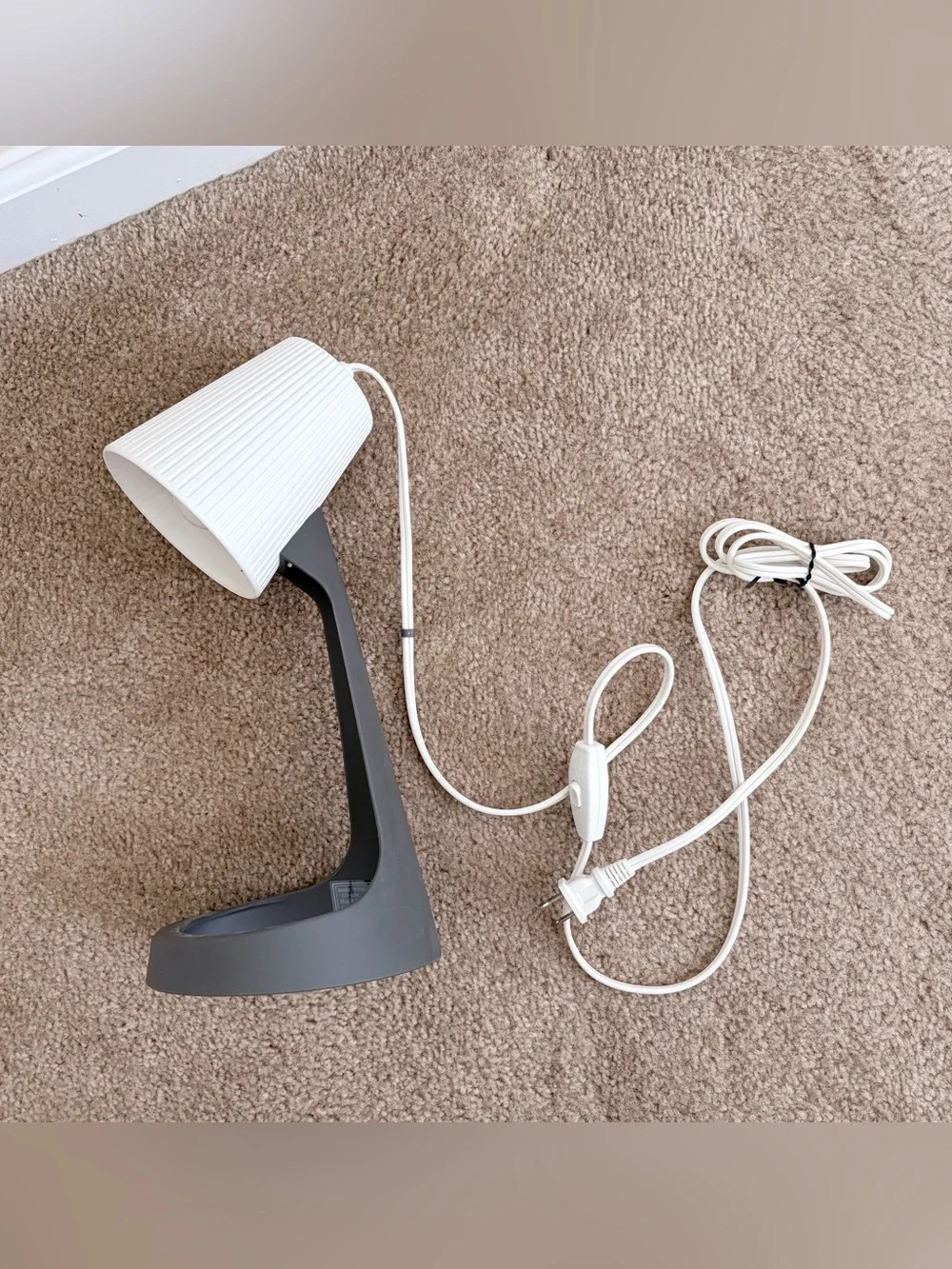IKEA SVALLET Work lamp, dark gray/white